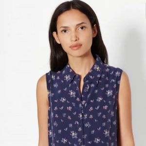 EQUIPMENT Lucida Peacock MultiFloral Print Size S